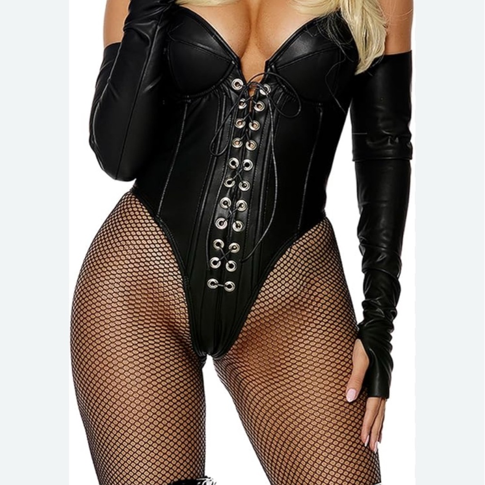 Foreplay Black Bodysuit